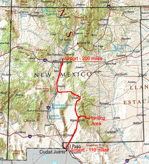 Map of New Mexico
